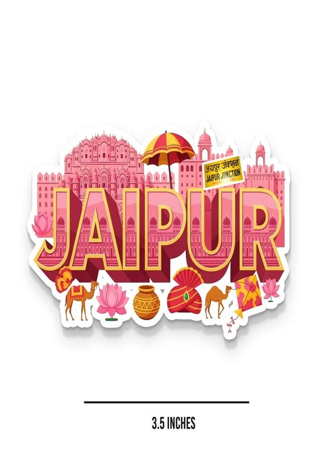 Suruv Jaipur Fridge Magnets, Glossy Finish, Stylish Magnet for Fridge, Wardrobe & Metal Surfaces - Image 2